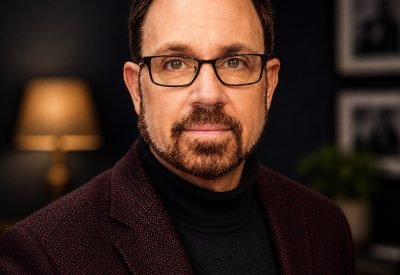 Barry Knudsen wearing glasses and a burgundy blazer